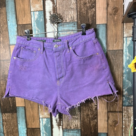 Wild fable Purple dyed Denim Women's Shorts - Picture 5 of 10